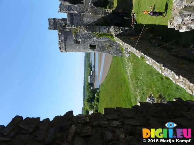 FZ029527 View to tidal mill from Carew castle